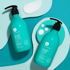 Luseta après-shampooing épaississant au collagène en bouteille, démêle et nourrit les longueurs.