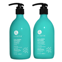 Luseta shampooing épaississant au collagène en bouteille, renforce et hydrate les cheveux.