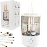 Pinceaux Luslife nettoyés avec rotation 360°, nettoyage en profondeur.