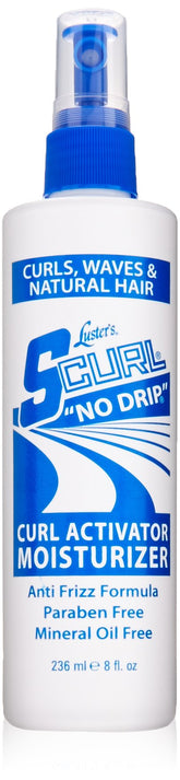 S-Curl Activateur et Hydratant sans gouttes, flacon spray 8 oz pour boucles.