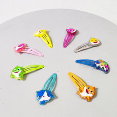 Barrettes LUV HER colorées, style arc‑en‑ciel pour l’école et les jeux.