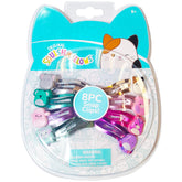 Pinces cheveux LUV HER Squishmallows 8 pieces multicolores, pratiques et amusantes