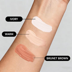 Échantillon Teint ivoire Luvie Glow pour swatch précis du teint.