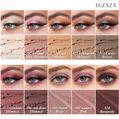 Crayon Ombre a Paupières LUXAZA échantillons vivants pour tester rapidement les styles.