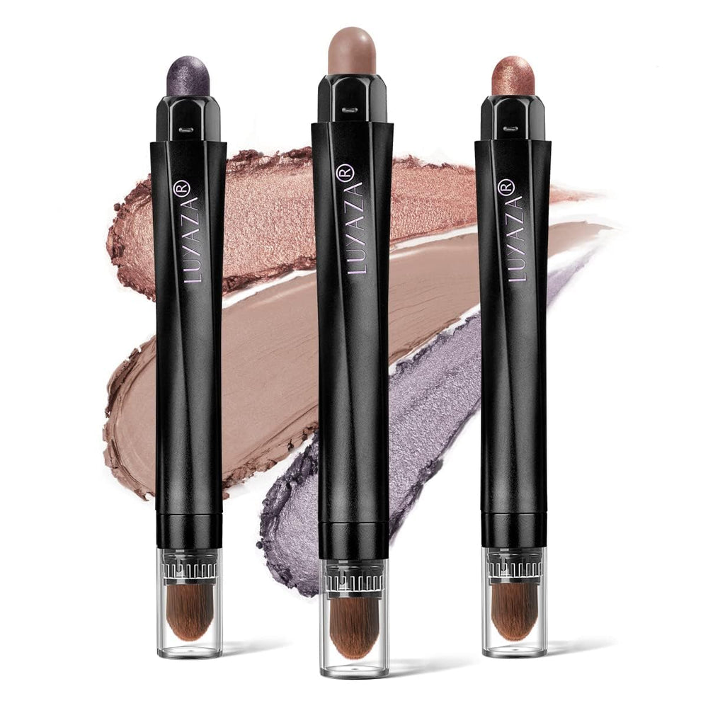 Luxaza Ombres Yeux Sticks Trio: teintes mate et scintillante, regard polyvalent et longue tenue.