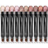 LUXAZA PRO crayons-ombre-baton neutre scintillant, glisse douce pour le quotidien.