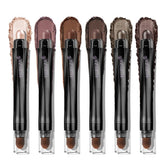 Luxaza Pro six-piece neutral eyeshadow set in sleek packaging for on-the-go makeup
