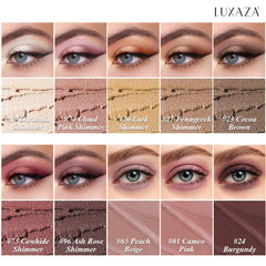 LUXAZA PRO palette ombres neutres brun brillant et mat pour un look quotidien