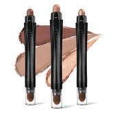LUXAZA sticks yeux neutre marron mat pour look naturel et defini.