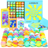 Coffret LUXDOUCE, 48 bombes de bain, emballage cadeau élégant pour offrir.