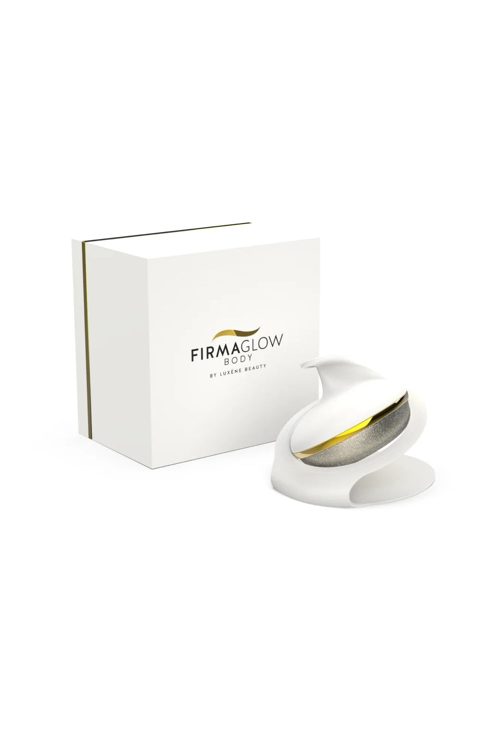 Luxene Beauty Firmaglow montre la surface diamant pour exfolier le corps en douceur