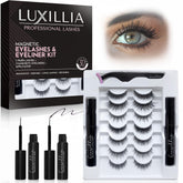 Luxillia cils magnétiques ensemble 10 pièces pour un regard naturel et facile à appliquer.