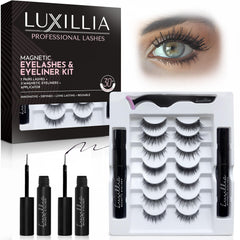 Luxillia cils magnétiques ensemble 10 pièces pour un regard naturel et facile à appliquer.