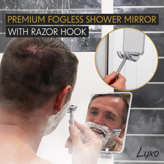 Luxo porte-rasoir amovible pour rangement pratique dans la douche.