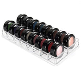 Luxspire organiseur ombres à paupières en acrylique transparent pour un rangement clair