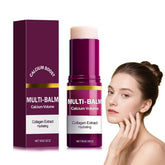 LWei Blvef Calcium Multi Balm Stick, application pratique pour le contour des yeux.