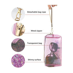 Lyellfe pochette cosmétique transparente avec anse pour repérer rapidement vos produits.