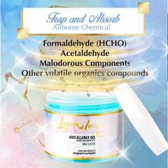 Lyon Lash Gel anti-allergie, bocal ouvert absorbant les émanations.