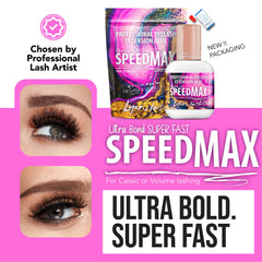 Lyon Lash SPEEDMAX Colle cils noir, retention jusqu'à huit semaines.