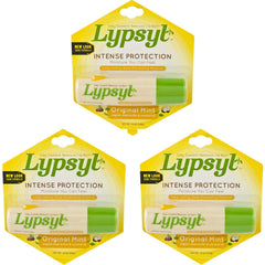 Lypsyl Intense Protection Original Mint balm tube front view for mint refreshment.