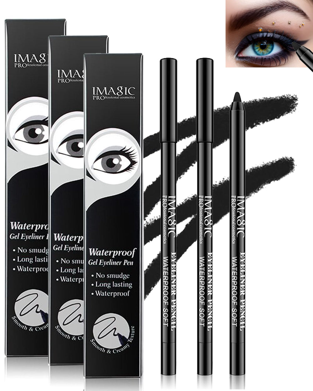 LYSdefeu Eyeliner Gel Matte Noir Intense — définition nette et durable.