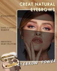 Miroir intégré et pinceau mini pour retouches rapides des sourcils