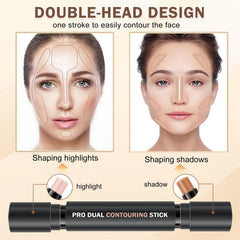 LZXLUKGIR bâton éclairateur crème nacrée dorée, apporte une lueur naturelle et fraîche.