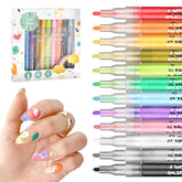 LZXLUKGIR Stylo art ongles rouge pour motifs nets et précis