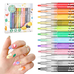 LZXLUKGIR Stylo art ongles rouge pour motifs nets et précis