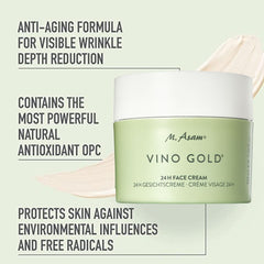 M. Asam VINO GOLD – antioxydants OPC et Resveratrol pour un teint frais.