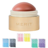 M Flush Baume Crème Rouge Pêche Douce – flacon élégant prêt à emporter