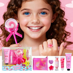 Gloss M&U MAKE YOU UP en forme de sucette pour un look ludique et coloré.