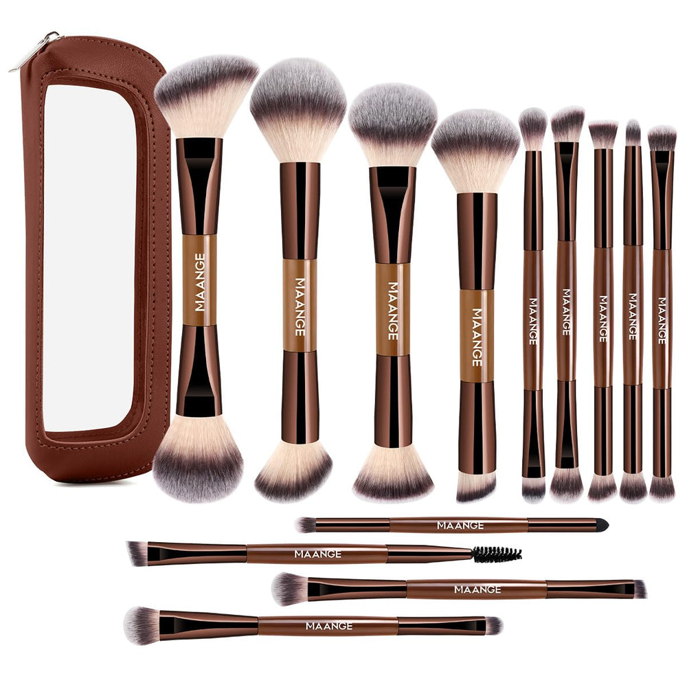 Pinceaux MAANGE: ensemble maquillage 13 pièces pour une application précise du teint.