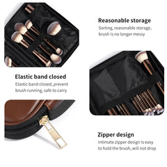 Pinceau kabuki double-face MAANGE pour visage, application fluide et homogène.