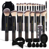 Pinceaux MAANGE ensemble 30 pièces etui pour routine complète de maquillage.