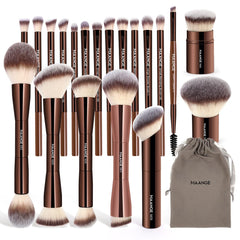 Pinceaux MAANGE teinte double-face kabuki pour application fluide