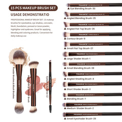 MAANGE pinceaux yeux 12 pièces pour des paupières parfaitement définies