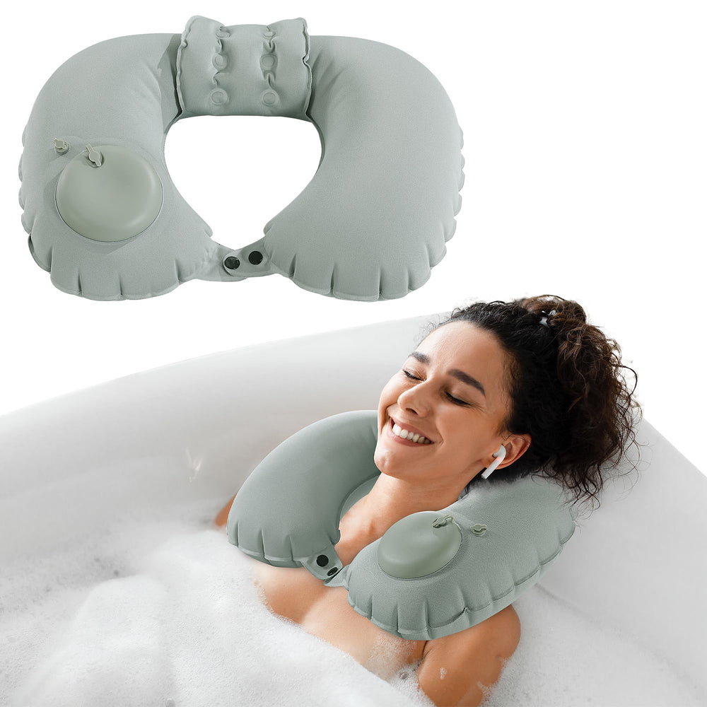 Coussin gonflable Mabozoo pour bain et douche, soutien confortable.