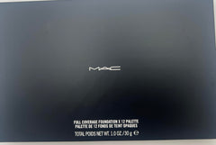 MAC Full Coverge Foundation 12 Pro Palette, application pro avec éponge sèche pour couvrance durable.