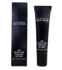 MAC Prep + Prime Skin Refined Zone, flacon élégant, prévient les brillances et prépare la peau.