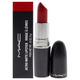 MAC Rub Ruby Woo dans son tube, couleur vive et tenue durable.