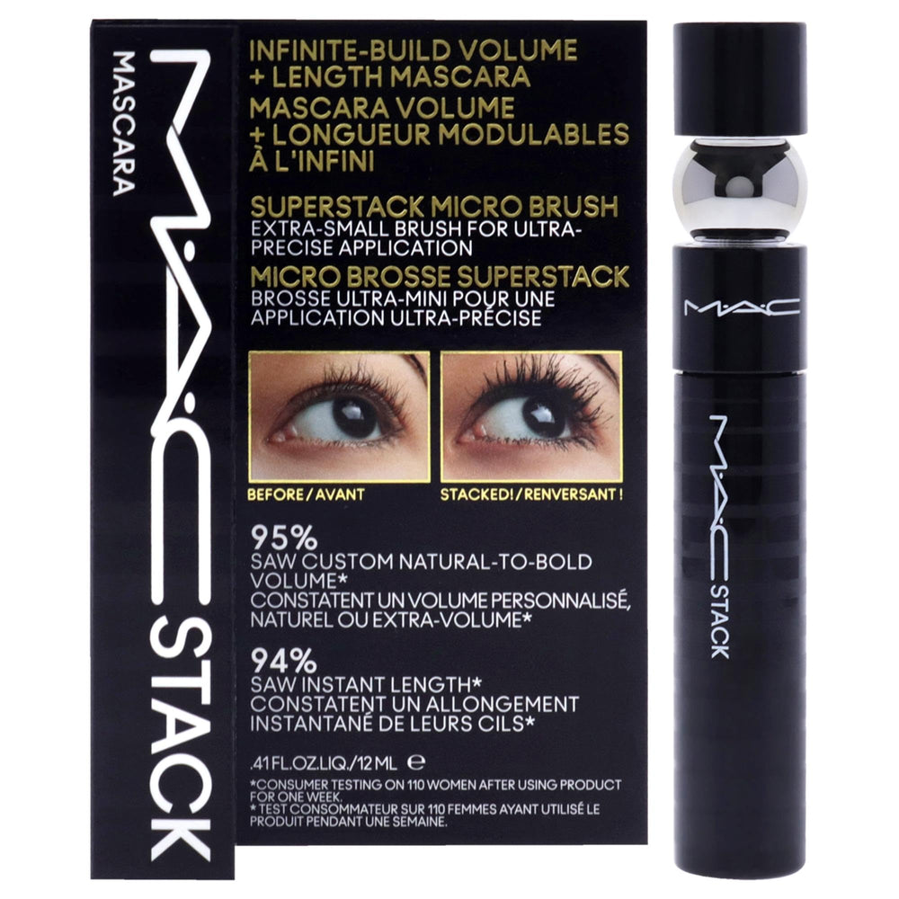 MAC Stack Mascara avec brosse Mega pour un volume instantané des cils