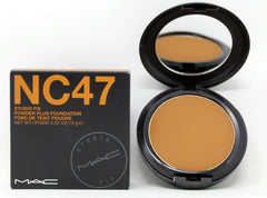 MAC Studio Fix Poudre fond de teint NC47, fini mat et couvrance modulable pour des photographies nettes