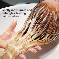 Macadamia Natural Oil Smoothing Conditioner texture cremeuse cheveux soyeux