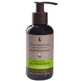 Macadamia Professional Ultra Rich Moisture Oil Treatment – bouteille démontrant une hydratation intense pour cheveux secs.