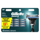 Gillette Mach3 refils 12-lot: rasage précis et économique