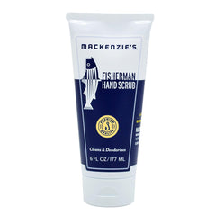 MacKenzie's Fisherman Hand Scrub bottle pour removes grease effectively.