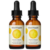 Sérum Mad Hippie vitamine C pour le visage, flacon éclat et douceur.
