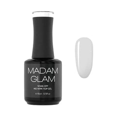 Madam Glam Top Coat sans essuyage, fini brillant et durable pour vos manucures.