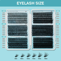 Cils clusters 30D à 100D, densité modulable pour des rendus volumineux.